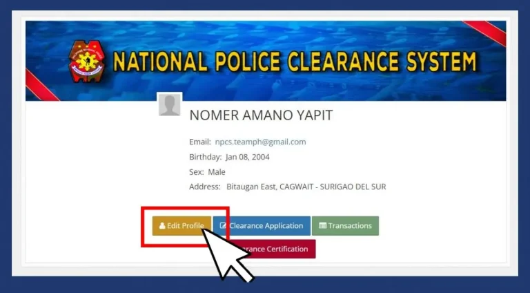 NPCS Mobile App: How to Install, Register, and Use the Android Application 6 Enter Personal Information to update the profile