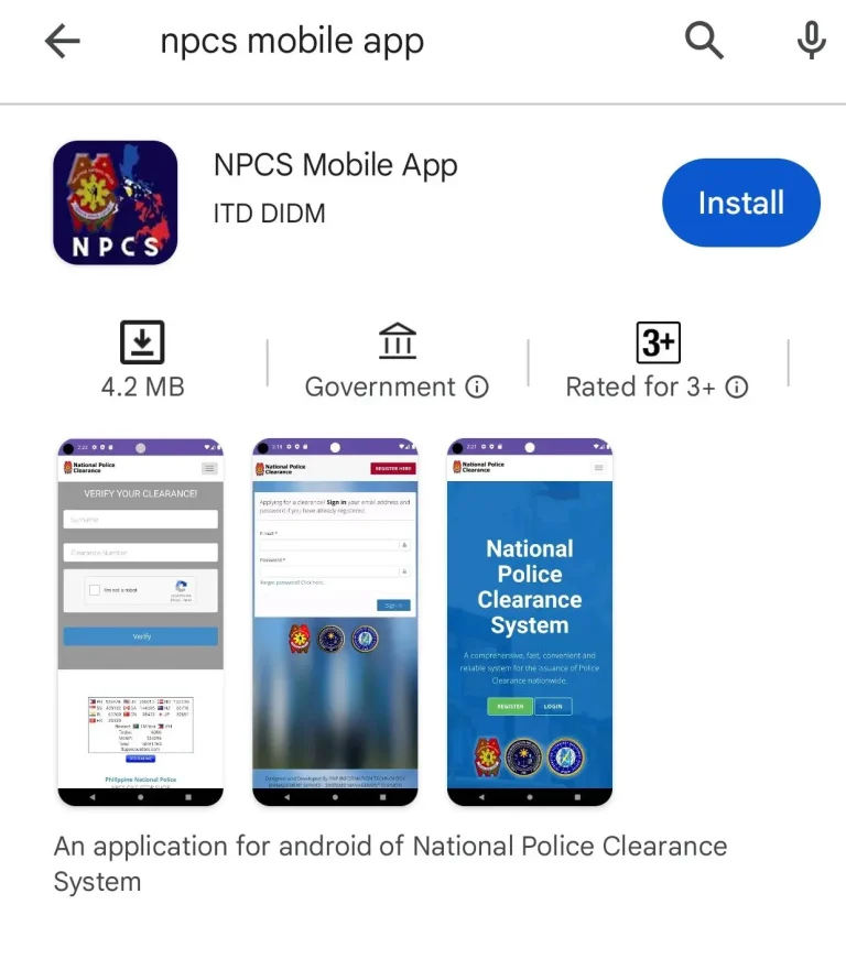 NPCS Mobile App: How to Install, Register, and Use the Android Application 1 NPCS Mobile App Install
