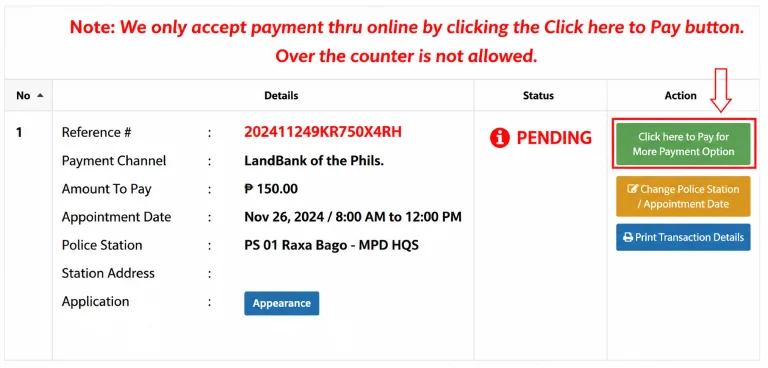 Police Clearance Appointment: Online Book Booking 2026 4 Payment Options & Reference Number for NPCS appointment
